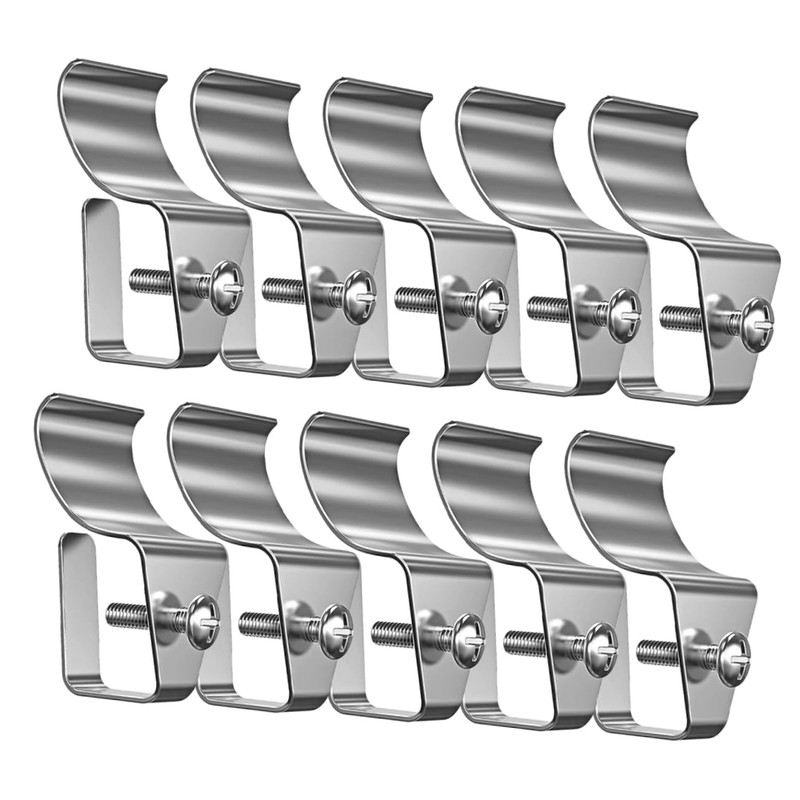 TEHAUX 40pcs Vinyl Siding Clips Punch Outdoor Wall Hooks for