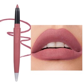 Matte Lip Liner, Cream Lip Liner Pen, Smooth Lipstick, Lip Liner for Lip Shaping & Modeling, Waterproof, Long-Lasting, Smooth Texture, Rotatable, for Defined and Plumped Lips