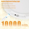 Rodalims Rechargeable Ceiling Light, No Wiring Battery Operated Ceiling Lights