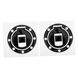 Zerodeko 2pcs Motorcycle Tank Pad Stickers Durable Gas Cap Decal for Various Models Effortless Installation Unique Design for Enhanced Appearance Fit