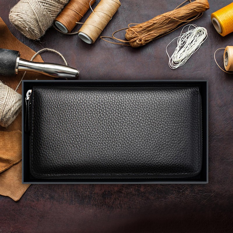 TORIBIO Wallet, Popular, Card Storage, Coin Purse, Skimming, Present,, black