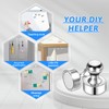 GOOZADA 10Pack Fridge Magnets for Whiteboard Silver White Board Magnet