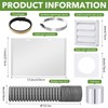 Glooglitter 4 Inch Dryer Vent Kit, Exhaust Ducting Through Wall,Gray