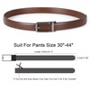 WERFORU Leather Ratchet Belt for Men Perfect Fit Waist Size