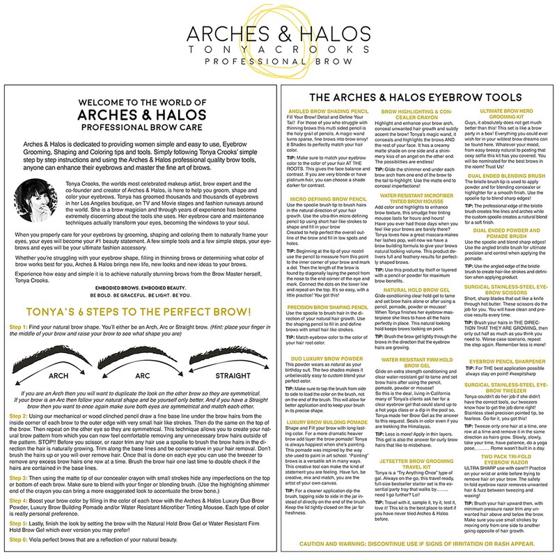 Arches & Halos Eyebrow Razor, Triple Fold Removes Unwanted Hair