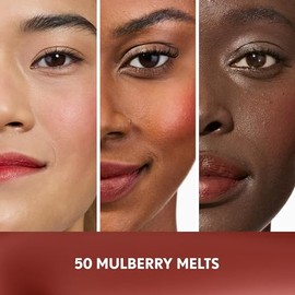 COVERGIRL Clean Fresh Jelly - Tinte de agua, tinte para labios y mejillas, a prueba de transferencia, hidratante, 50 moreras derretidas (caoba)