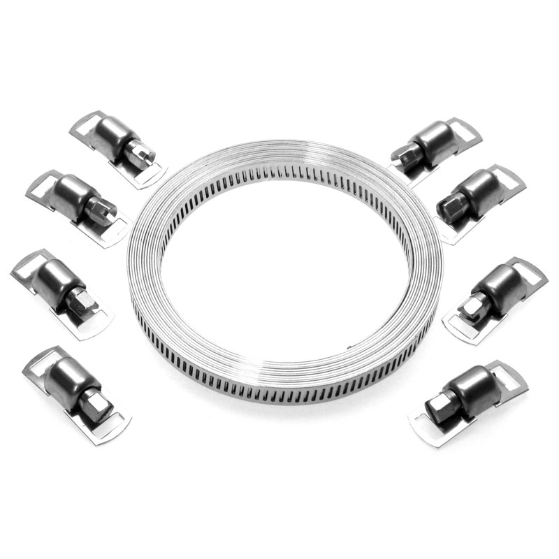 Hose Clamp Set Length 3 m Width 8 mm Continuous