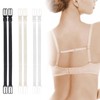 ChAusa 15 Pcs Bra Strap Holder Women's Adjustable Bra Strap