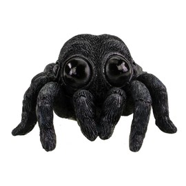 Kremers Schatzkiste Decorative Tarantula Black 15 x 10 x 9 cm Polyresin Spider Animal Figure Decoration