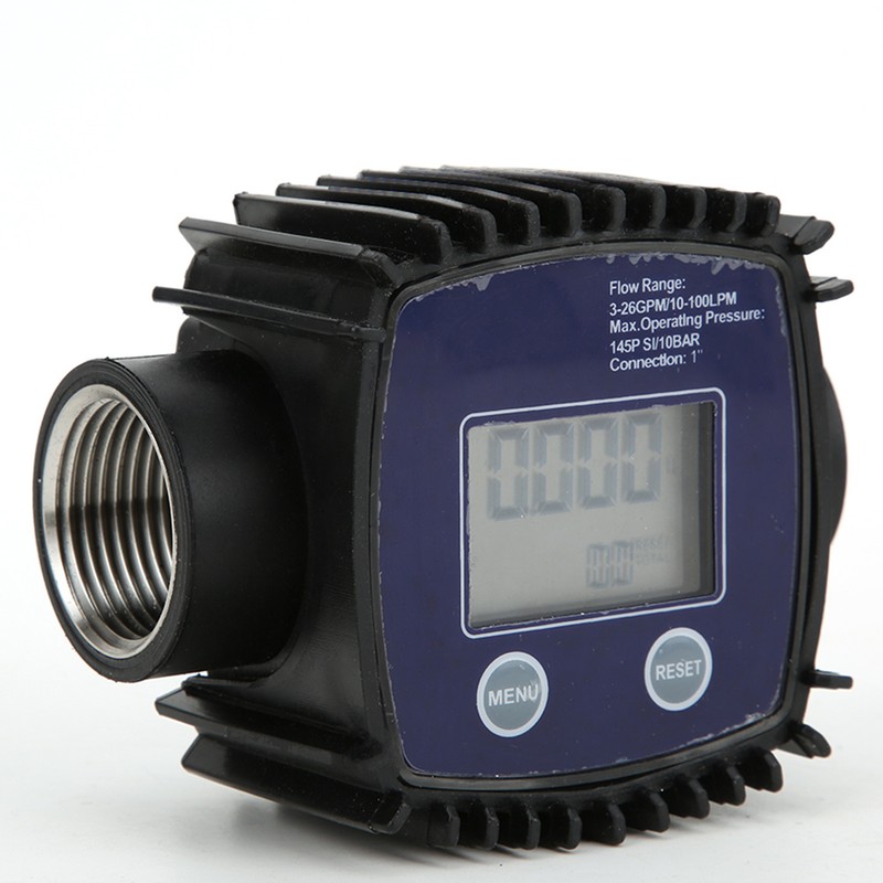 K25 1in Female Thread Flowmeter Digital Display Water Liquid Flow