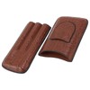 3 Finger Cigar Case Artificial Leather Soft Anti Fade Breathable