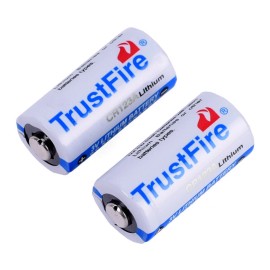 Trustfire CR123A Lithium Battery CR123 1400mAh 85177 3.0V Batteries For Camera - 2pcs CR123A Battery