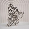 MinoCino Butterfly Hair Clips for Women Girls, Large Sliver Metal