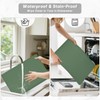 Rnivvi Silicone Coffee Mat, 12" x 19" Waterproof Raised Edge