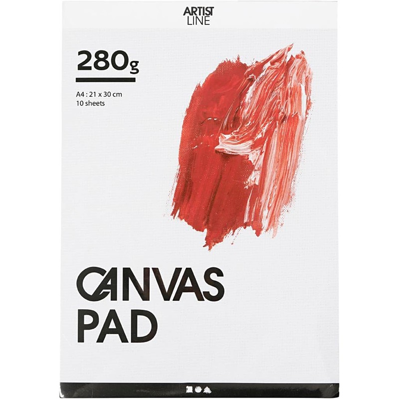 Creativ Canvas Block - A4, 280g - Primed & Bleached