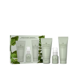 Origins 3-Piece Peace of Mind Travel Hand & Body Skin Care Gift Set | Includes Exfoliating Scrub, Hand Cream & Our #1 Aromatherapy Experience| With Eucalyptus, Peppermint & Basil Essential Oils