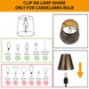 Small Lamp Shades Set of 2 Clip On Bulb, Barrel