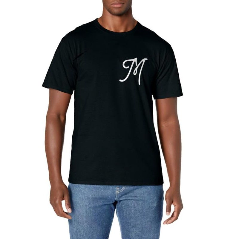 Vintage-style Letter M | Initial | Monogram | Script font