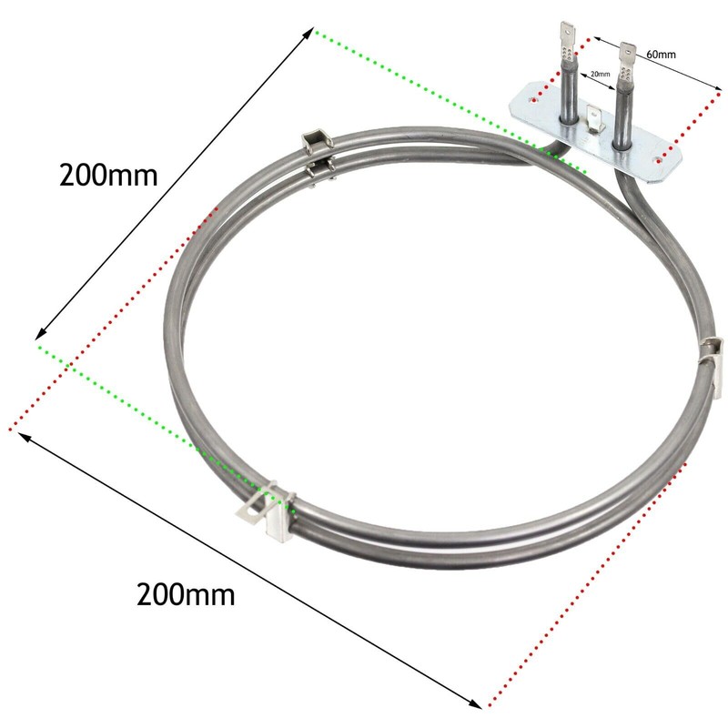 SPARES2GO Heater Element for Lamona LAM4600 LAM4603 LAM4604 LAM4605 LAM4606