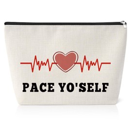 Cardiology Nurse Gift Cosmetic Bag Heart Doctor Gift Cardiologist Gifts Funny Nurse Week Gifts for RN Nurse Appreciation Gifts Travel Bag Nurse Graduation Birthday Presents Ideas Zipper Pouch