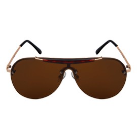 Edge I-Wear Sweat Bar Flat Top Aviator Sunglasses Men Women Mono Lens 55704-FLAP-3(DEMI.sd2)