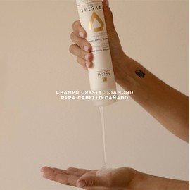 ARUAL - COSMÉTICA PROFESIONAL Crystal diamond shampoo para cabello danado con aceite de argan y aceite de macadamia