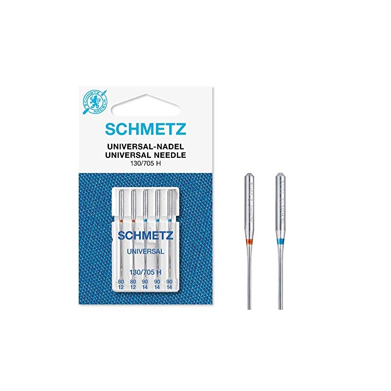 SCHMETZ Sewing machine needles: 5 universal needles, needle thickness 80/10-90/14,