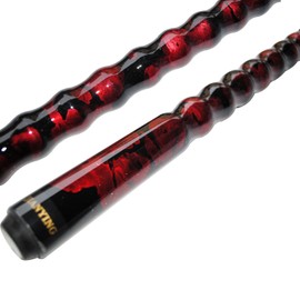 Jian Ying 2-Piece Joint 9 Ball Pool Cue Stick Hardwood Women Billiard Cues Kit (Wine -21oz)