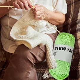 Luminous Yarn for Knitting | 76Yd Yarn Spool Roll for Knitting | Embroidery Yarn for Home Tailoring Quilting Sewing