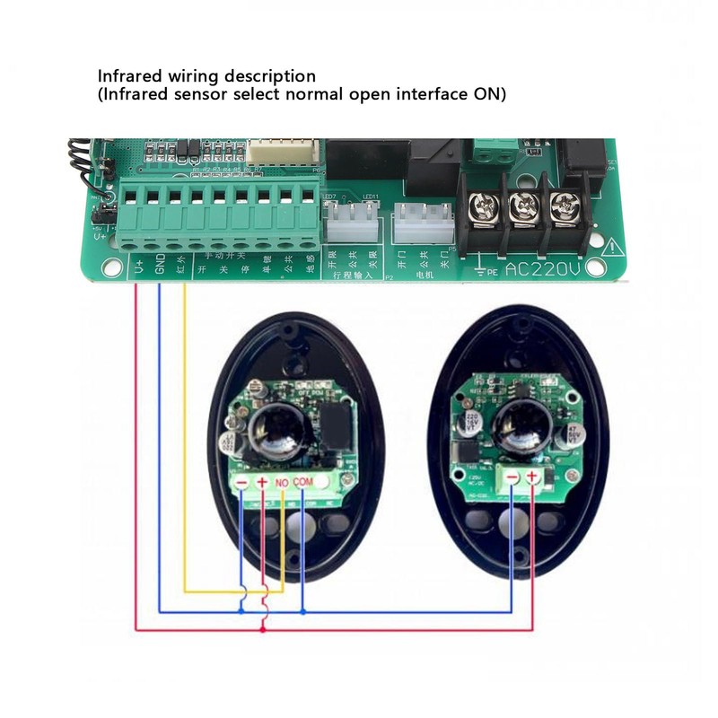 Universal Control Board for Sliding Gate Drive, High Sensitivity Main