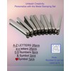 Metal Stamping kit,Metal Letter Stamps for Leather,Jewelry Making,Paper,Brass,Wood,Number Punch Set