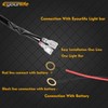 Eyourlife LED Light Bar Wiring Harness Wireless Strobe Cable Set