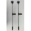 JAYXC HOME Set of 2 Clear Acrylic Dog Paw Solar