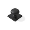 khtumeware 2 Pack 1-1/2 Inch Matte Black Cabinet Knobs with