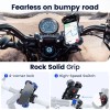 MM Electronicles Motorcycle Phone Mount Auto Lock 100mph Military Anti-Shake