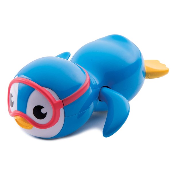 Munchkin Wind Up Swimming Penguin Bath Toy, Blue, Small