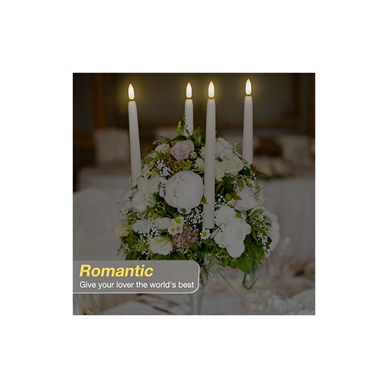 26cm Luces Decorativas navideñas Estilo Vela, Luces navideñas sin Llama,
