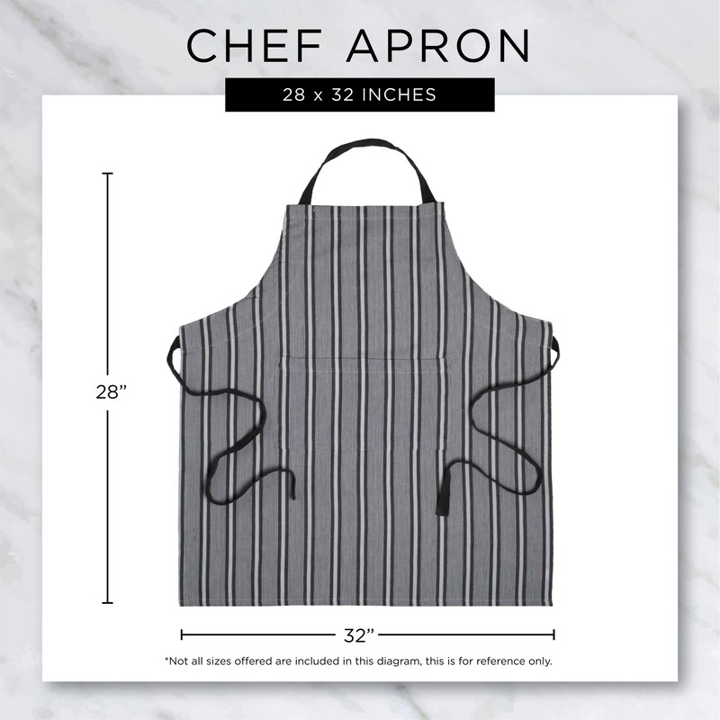 DII Kitchen Collection, Cotton, Blue, Chef Apron