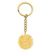 TEAMER Saint Michael Keyring Stainless Steel Religious St Michael Keychain,