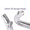SHARKROAD Chrome 2" O.D LAF Drag Pipes Exhaust For Harley