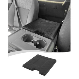 Hoolcar Armrest Cover Compatible with 2021-2025 Ford F150/F250/F350/F450 Center Console Cover TPE Waterproof Car Armrest Seat Box Pad