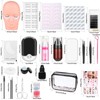 404 Pcs Professional Lash Extension Supplies Kit with Lash Clusters,Lash