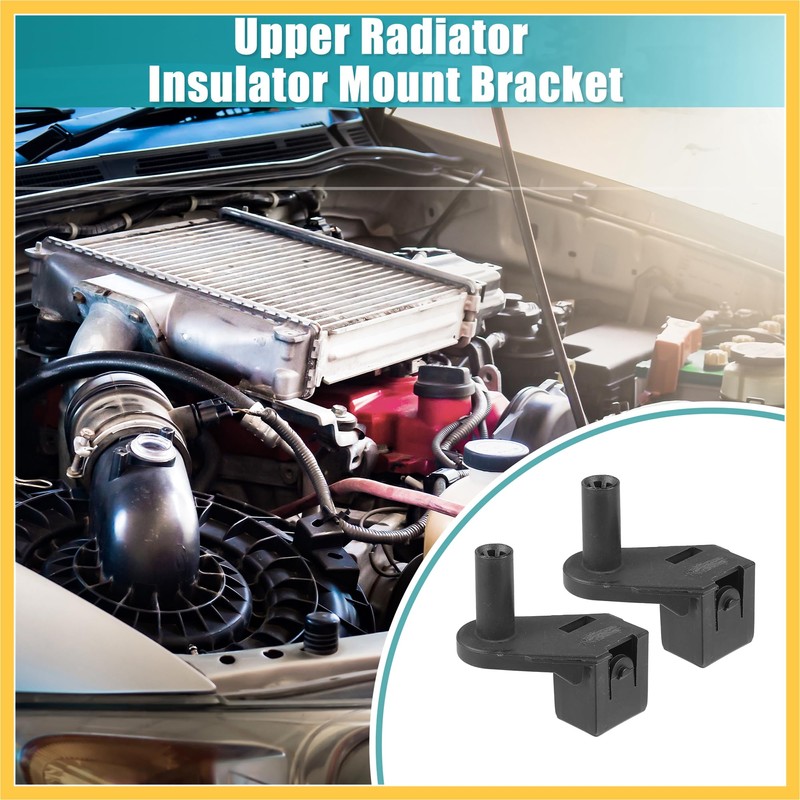 REPAIROCK 2pcs Left Right Upper Radiator Support Bracket for Ford