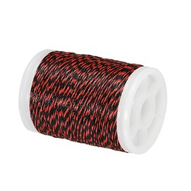 PATIKIL Archery Bow String Serving Thread 120 Yard/110M, 0.03" / 0.8mm Dia Bowstring Thread for Tying Peep Sight Nock Compound Recurve Bow, Red Black