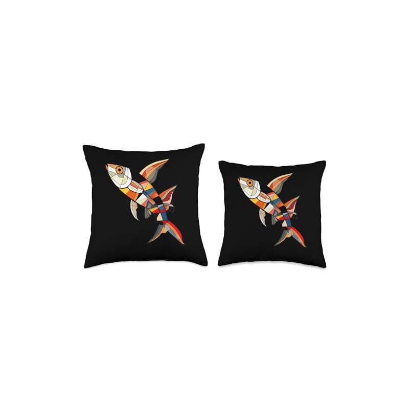 Kuhli Loach Bauhaus Throw Pillow
