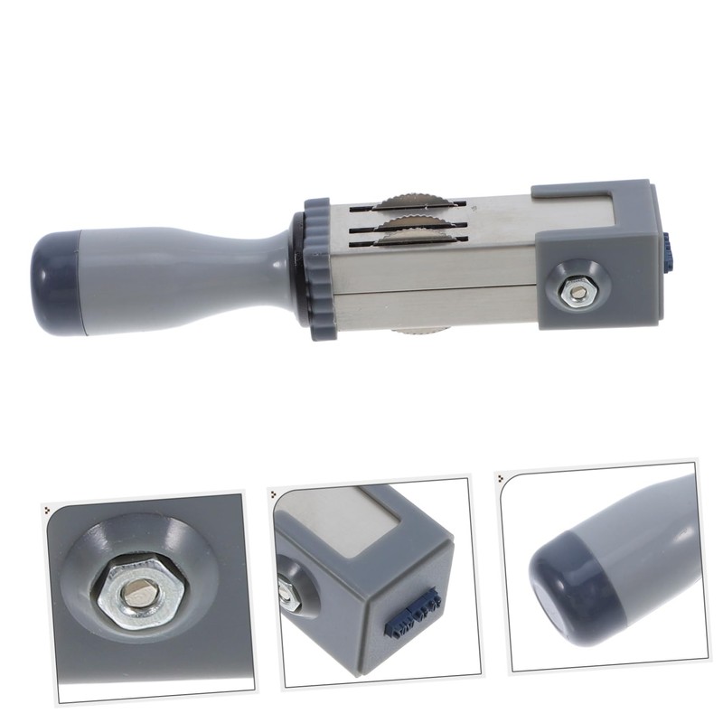Operitacx Self Ink Date Stamp for Office School Metal Date