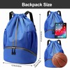 Hoedia Sports Drawstring Backpack - String Swim Gym Bag with
