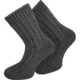 normani 2 Pairs of Very Warm Alpaca Wool Socks for Men and Women / Like Hand Knitted! Machine Washable