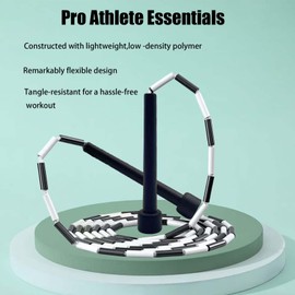 Tangle-Free Beaded Jump Rope with Unbreakable Handles Enjoy Smooth Spins Adjustable Length and Your New Favorite Workout