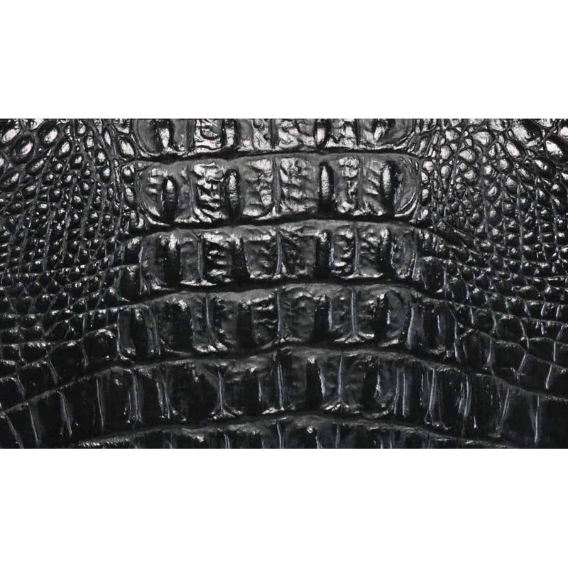 Berkut Long Wallet, Clutch Bag, Large Capacity, Croco Embossed, Black